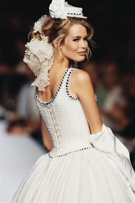 claudia schiffer chanel dress|claudia schiffer vogue.